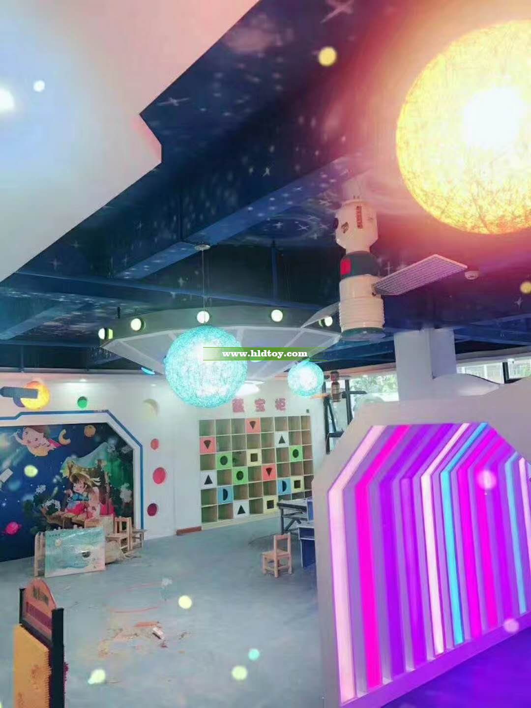 普寧紅黃藍(lán)幼兒園裝修施工圖